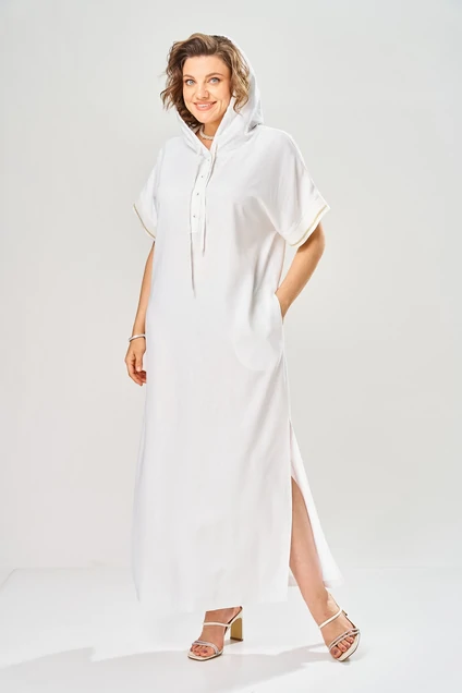 Платье 1150 белый  KaVari plus size