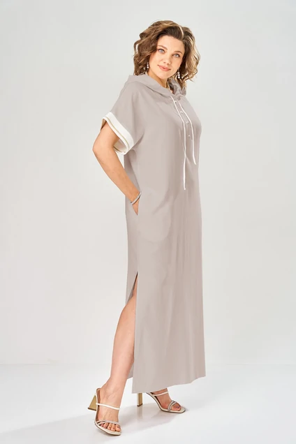 Платье 1150-1 бежевый KaVari plus size