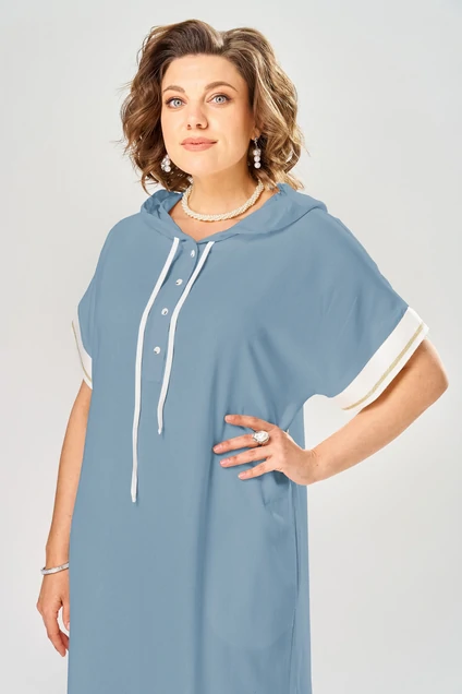 Платье 1150-2 синий KaVari plus size