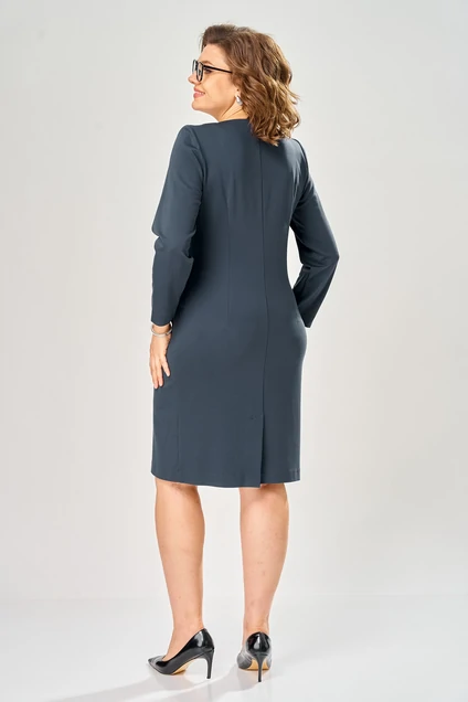 Платье 1160-1 синий KaVari plus size