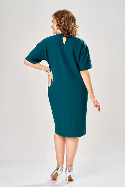 Платье 1161-1 изумруд  KaVari plus size