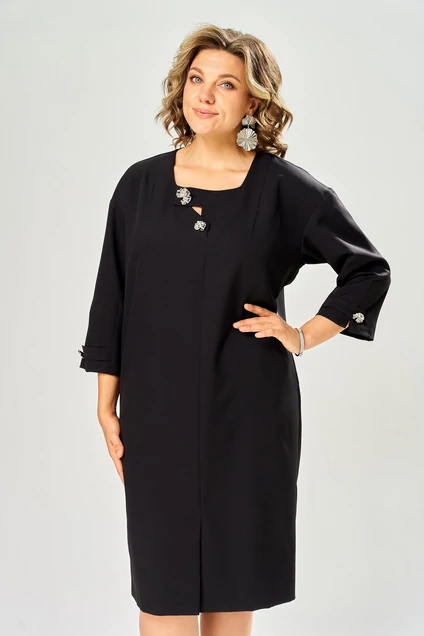 Платье 1165 черный KaVari plus size