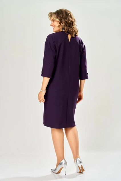 Платье 1165-1 баклажан KaVari plus size