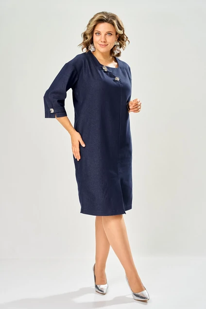 *Платье 1166 синий KaVari plus size