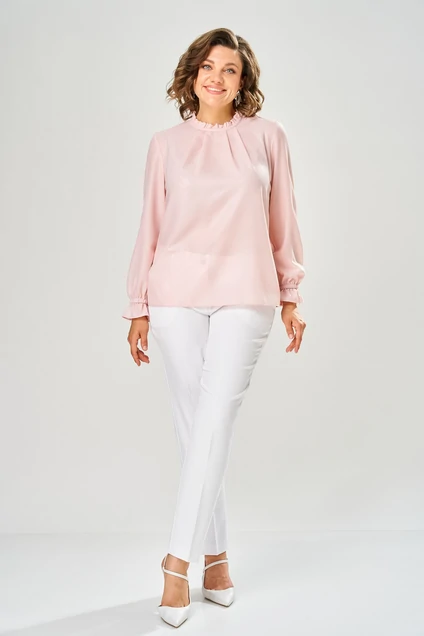 Блузка 4035 розовый KaVari plus size