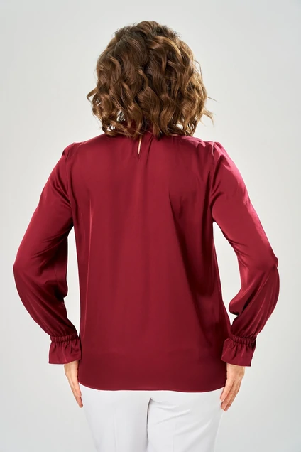 Блузка 4035-3 бордовый KaVari plus size