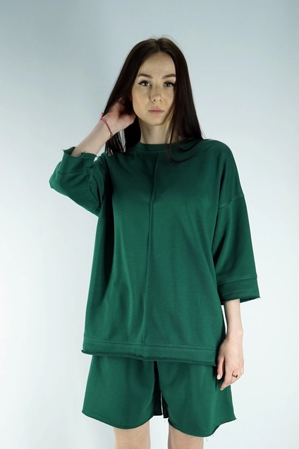 Костюм с шортами 40194018 изумруд Kivviwear