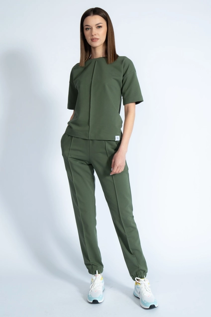Костюм брючный 4036-4037 темный хаки Kivviwear
