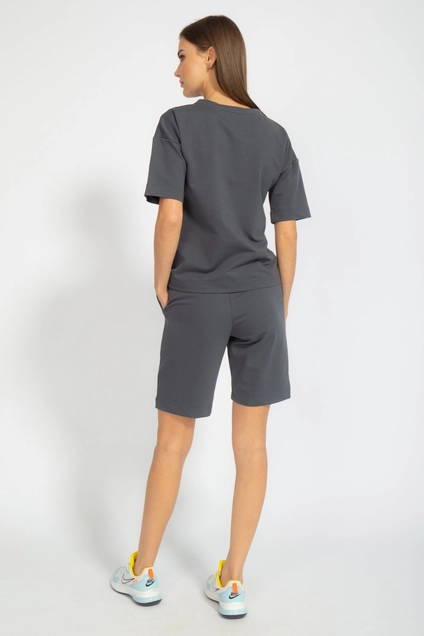 Костюм с шортами 4036-4094 графит Kivviwear