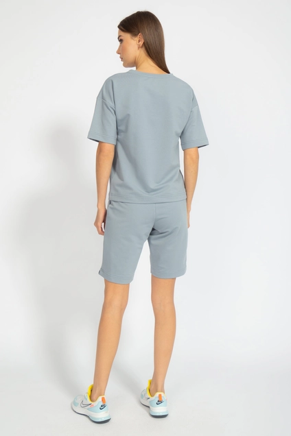 Костюм с шортами 4036-4094 серый Kivviwear
