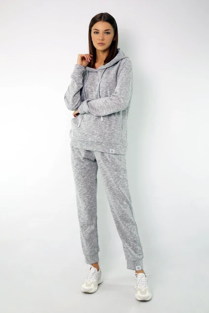 Спортивный костюм 4046-4050 светло-серый меланж Kivviwear