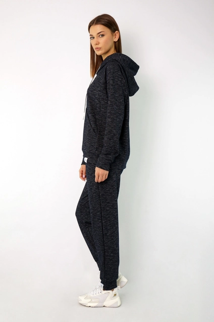 Спортивный костюм 4046-4050 сине-серый меланж Kivviwear
