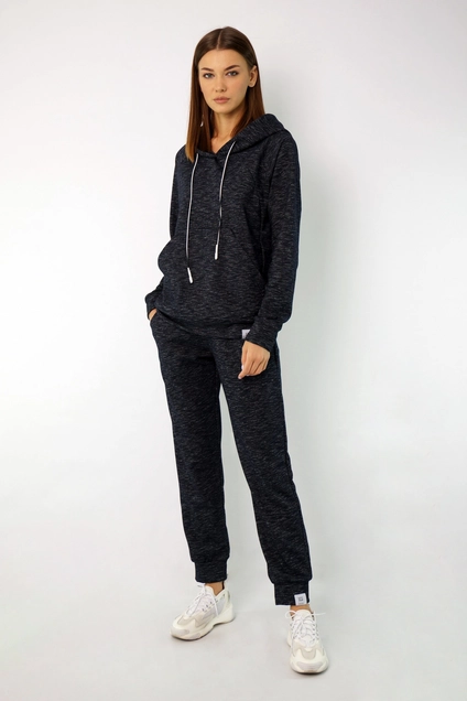 Спортивный костюм 4046-4050 сине-серый меланж Kivviwear