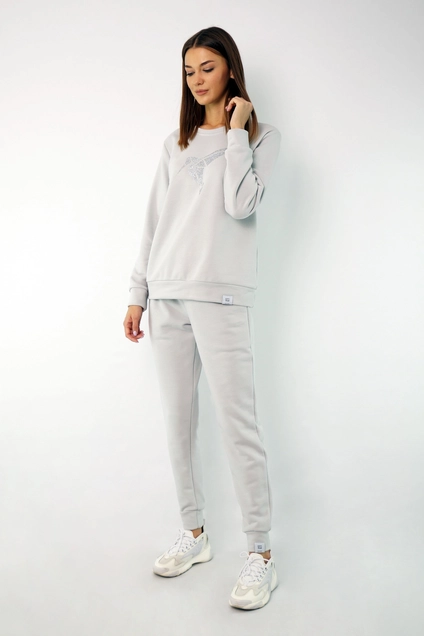 Спортивный костюм 4048-4051 светло-серый Kivviwear