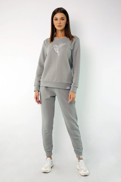 Спортивный костюм 4048-4051 серый Kivviwear