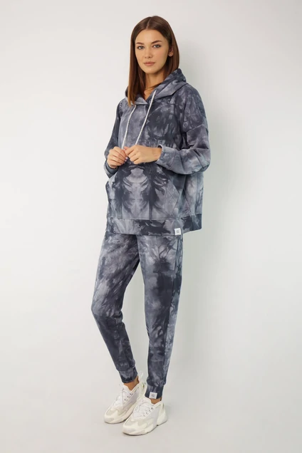 Спортивный костюм 4049-4047 пятнистый синий Kivviwear