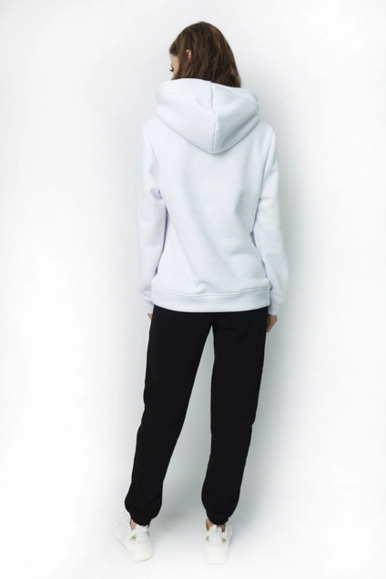 Спортивный костюм 4055-4053 бело-черный Kivviwear