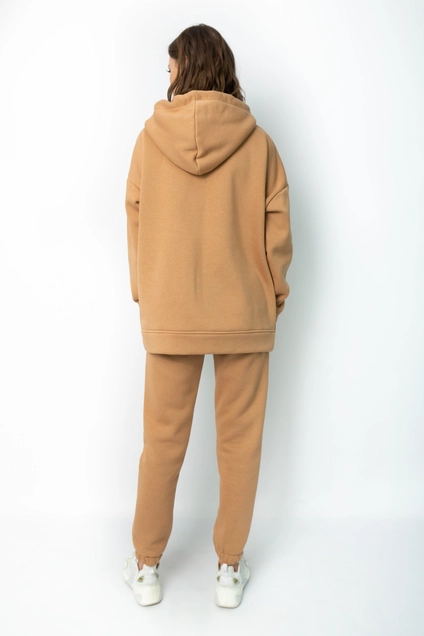 Спортивный костюм 4057-4056 кэмел-1 принт Kivviwear