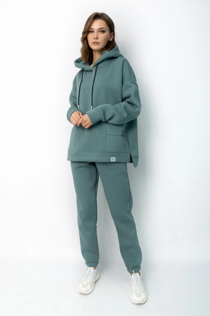 Спортивный костюм 4057-4056 нефрит-1 принт Kivviwear