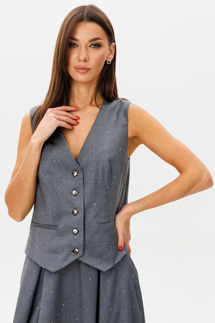 Костюм с юбкой 4302-4301-01 Kivviwear