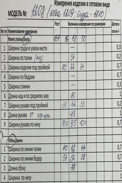Костюм с юбкой 1208 Кокетка и К