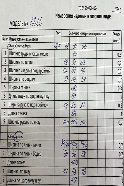 Костюм брючный 1225 черный Кокетка и К