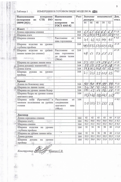 Костюм брючный 482 LAIKONY