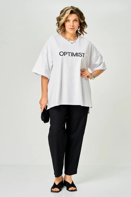 Футболка 086 белый optimist LARINI