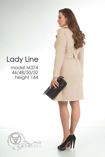 Плащ 374 беж Lady Line