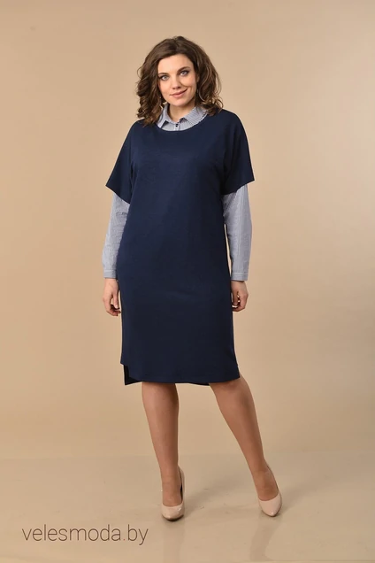 Комплект с платьем 1531 синие тона Lady Style Classic