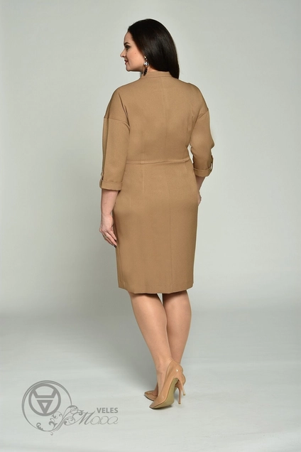 Платье 1623 бежевый Lady Style Classic