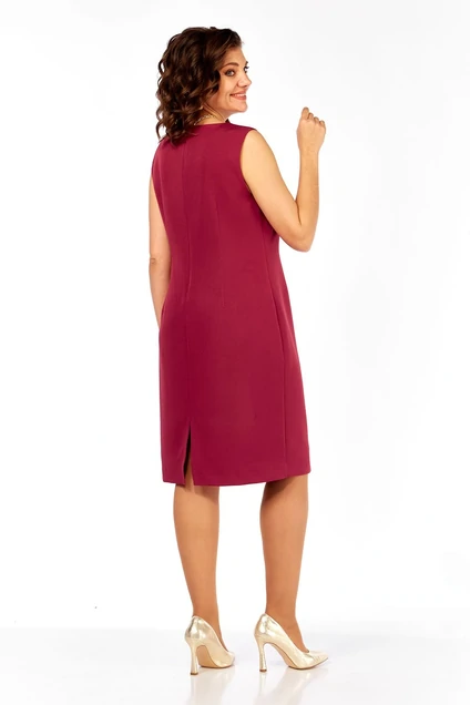 Костюм с платьем 3123-1 красный Lady Style Classic