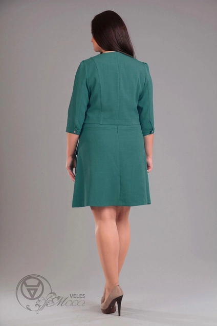 Костюм с юбкой 840 зеленый Lady Style Classic
