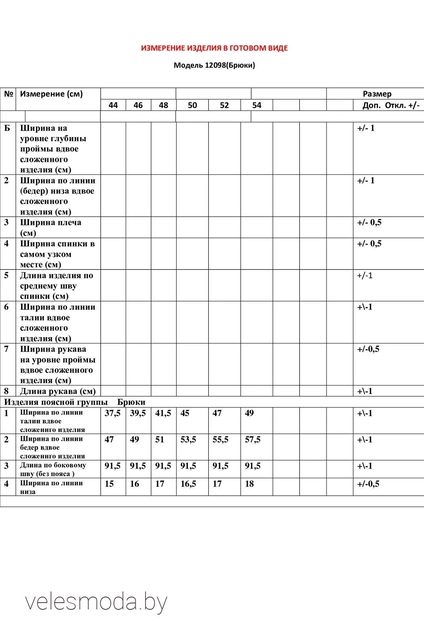 Брюки 12098 темно-синий LeNata