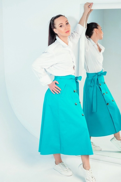 Юбка 009 бирюзовый LegendStyle