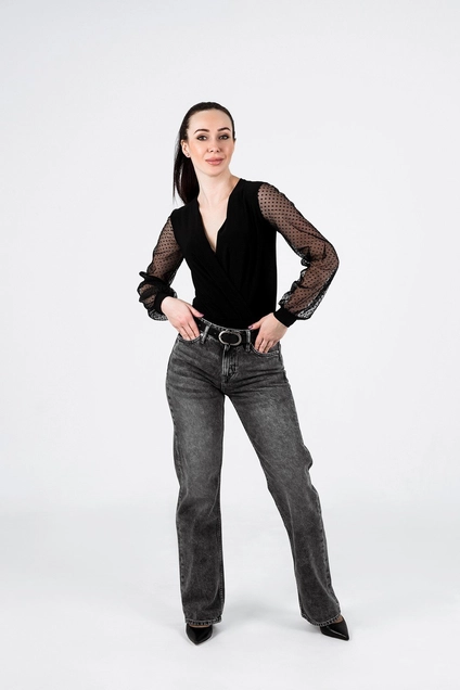 Боди 033 черный горох LegendStyle