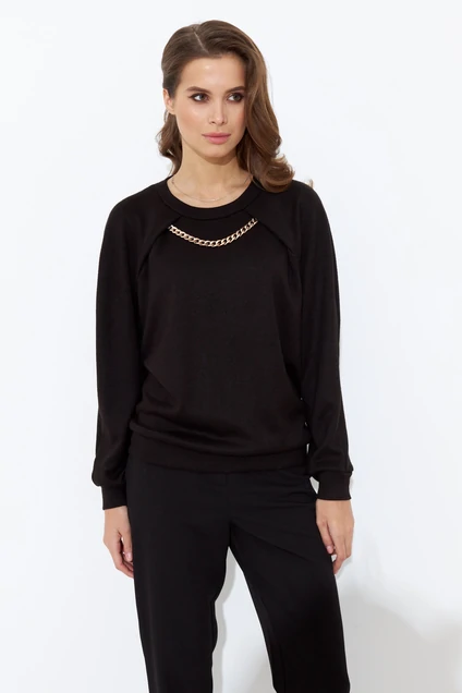 Костюм брючный 249-341 черный Liberty