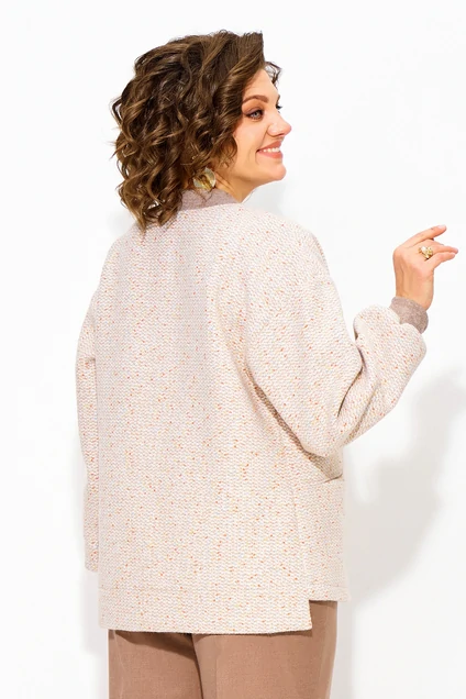Костюм брючный 1342БрПн жемужное капучино Liliana-style