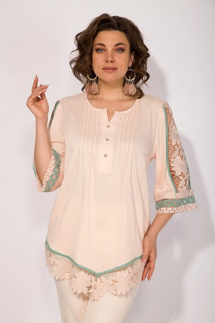 Костюм брючный 1412 БрЛ пудра Liliana-style
