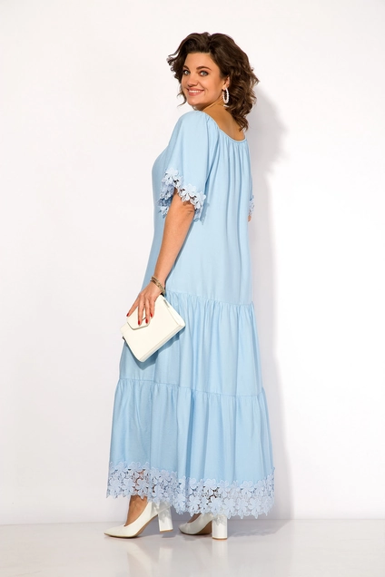Платье 1451 голубой Liliana-style