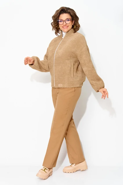 Костюм брючный 1481БрПн кэмэл Liliana-style