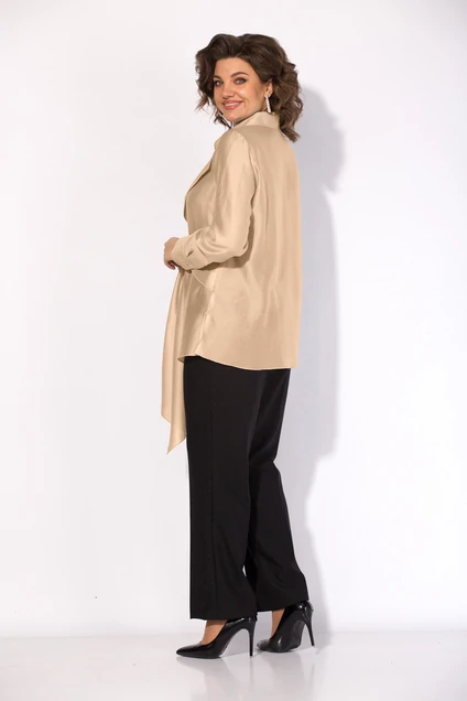 Костюм брючный 1520БрПн золото + черный Liliana-style