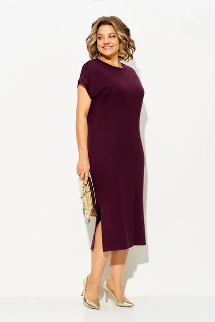 Костюм с платьем 1565 бургунди Liliana-style