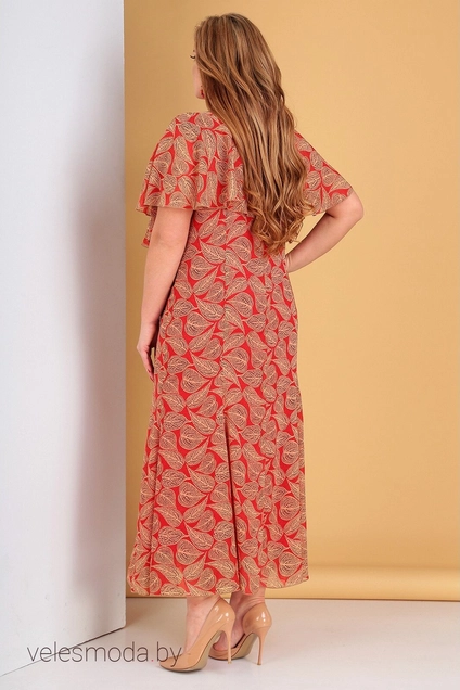 Платье 485 красный Liona