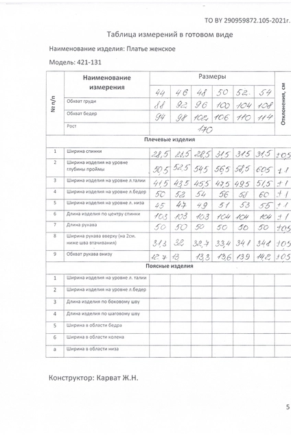 Платье 421-131 какао MALI