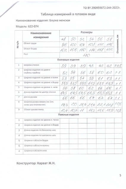 Блузка 622-074 зеленый MALI