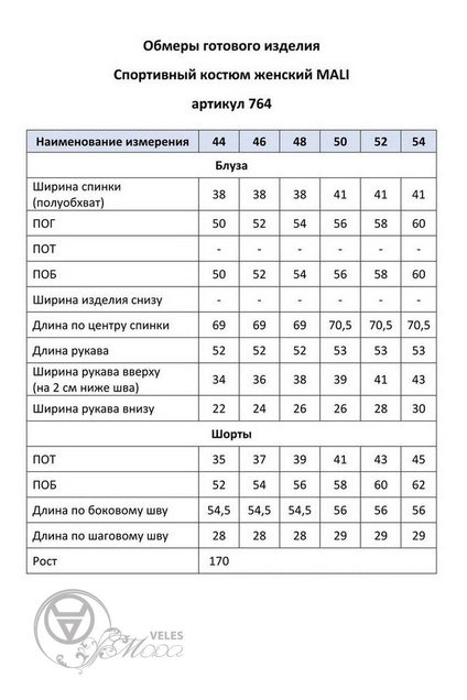 Комплект с шортами 764 полоска+синий MALI