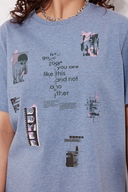 Футболка 2261 синий меланж MG Wear