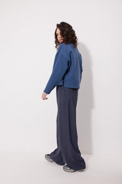 Брюки 4148 синяя полоска MG Wear
