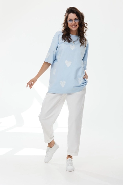 Футболка 2161 голубой MG Wear